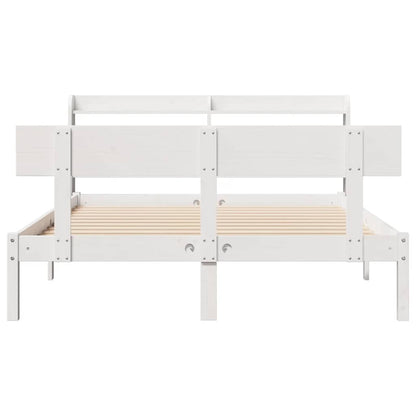 vidaXL Bed Frame without Mattress White 120x200 cm Solid Wood Pine