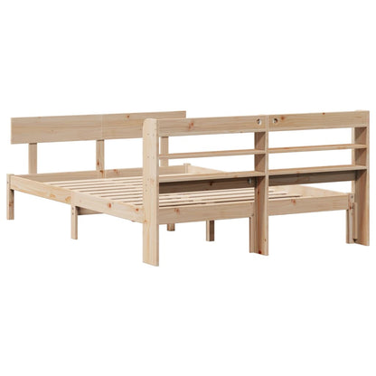 vidaXL Bed Frame without Mattress 160x200 cm Solid Wood Pine
