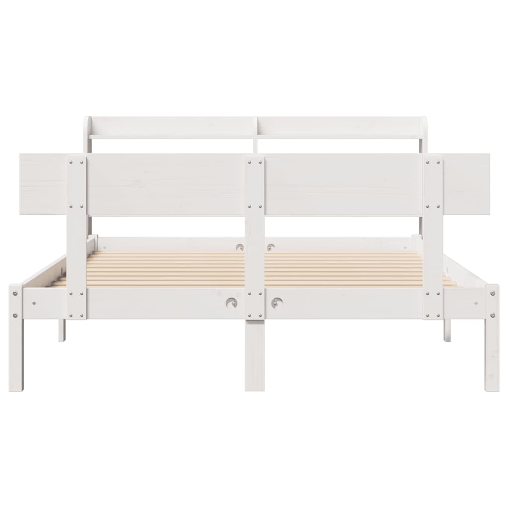 vidaXL Bed Frame without Mattress White 160x200 cm Solid Wood Pine