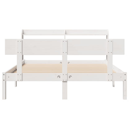 vidaXL Bed Frame without Mattress White 160x200 cm Solid Wood Pine