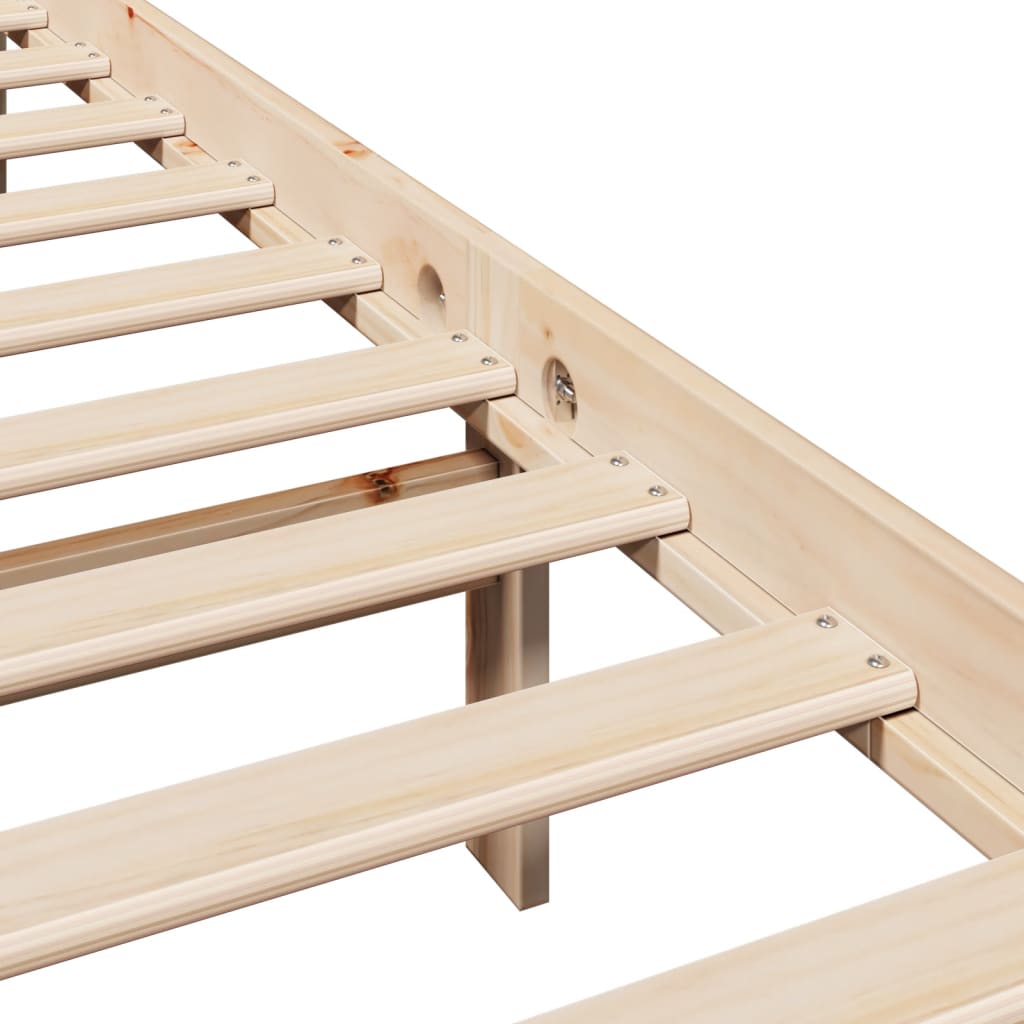 vidaXL Bed Frame without Mattress 180x200 cm Super King Solid Wood Pine