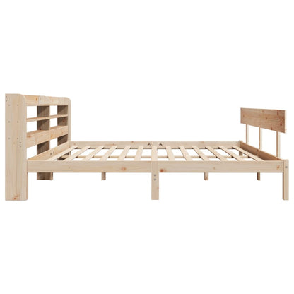 vidaXL Bed Frame without Mattress 200x200 cm Solid Wood Pine