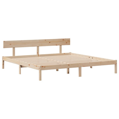 vidaXL Bed Frame without Mattress 200x200 cm Solid Wood Pine
