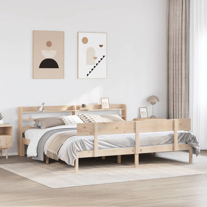 vidaXL Bed Frame without Mattress 200x200 cm Solid Wood Pine