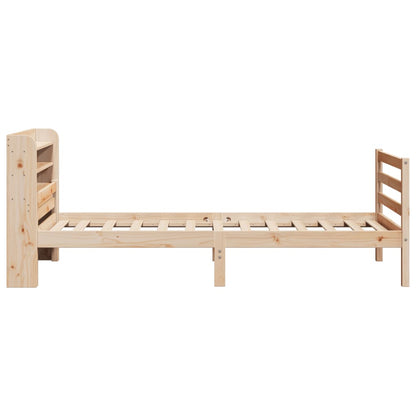 vidaXL Bed Frame with Headboard without Mattress 100x200 cm