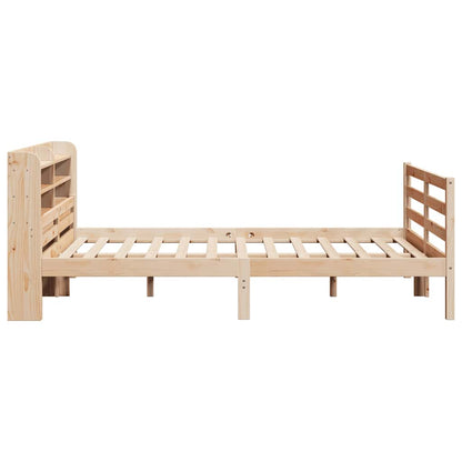 vidaXL Bed Frame with Headboard without Mattress 160x200 cm