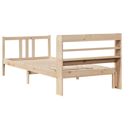 vidaXL Bed Frame with Headboard without Mattress 75x190 cm Small Single