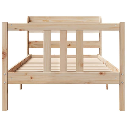 vidaXL Bed Frame with Headboard without Mattress 90x190 cm Single