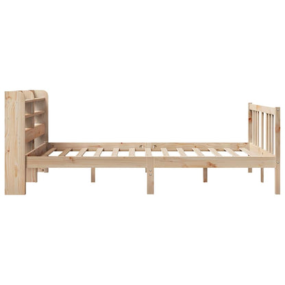 vidaXL Bed Frame with Headboard without Mattress 135x190 cm Double