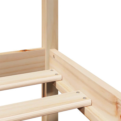 vidaXL Bed Frame with Headboard without Mattress 135x190 cm Double