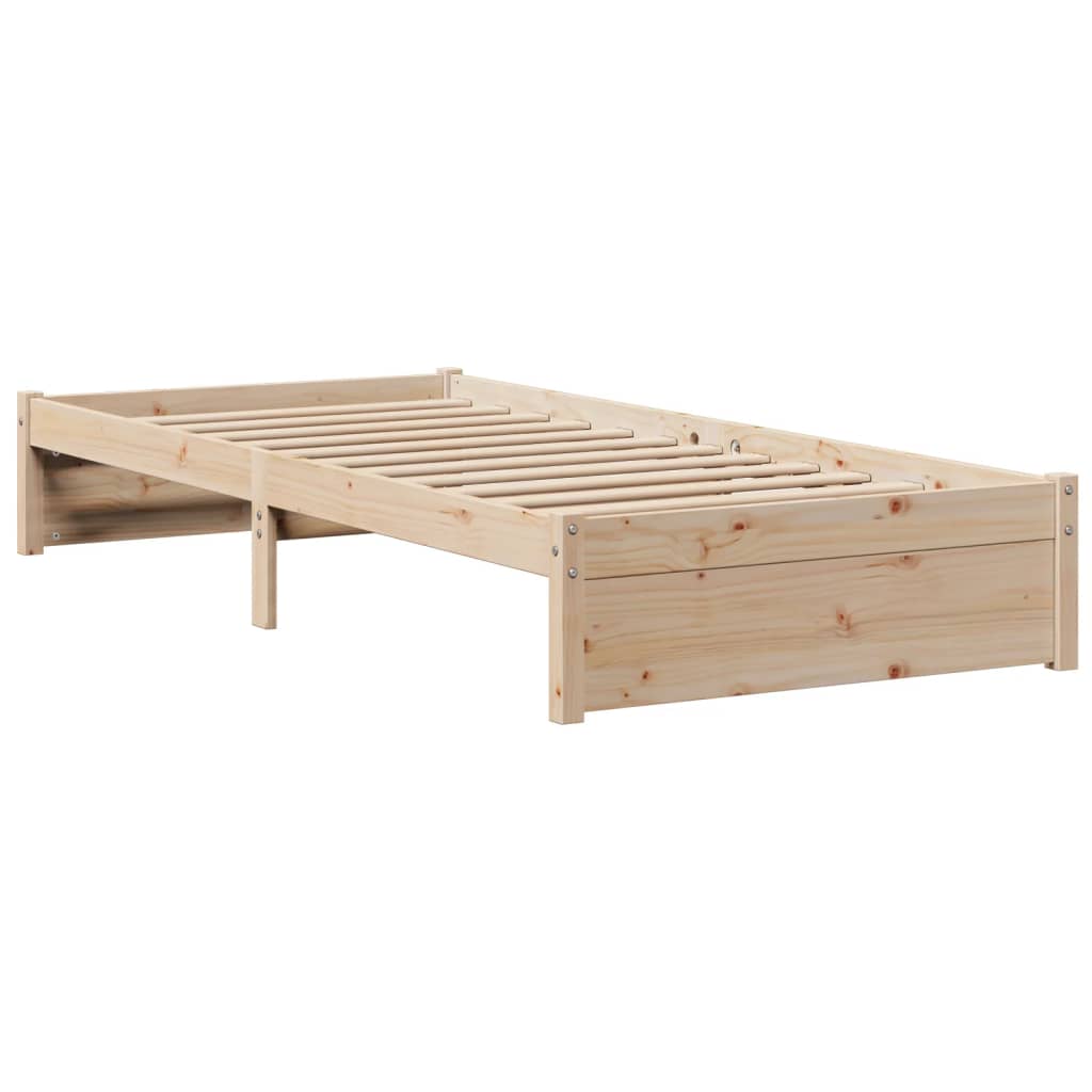 vidaXL Bed Frame with Headboard without Mattress 75x190 cm