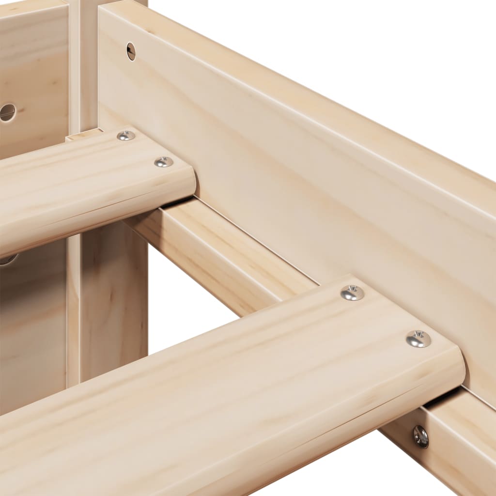 vidaXL Bed Frame with Headboard without Mattress 75x190 cm
