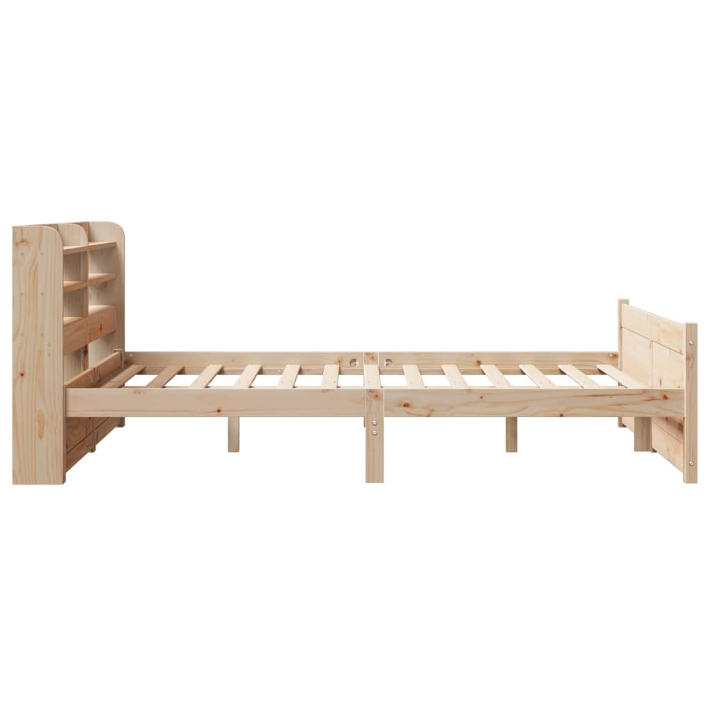 vidaXL Bed Frame with Headboard without Mattress 135x190 cm Double