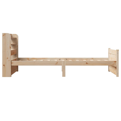 vidaXL Bed Frame with Headboard without Mattress 90x200 cm