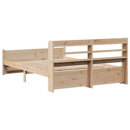 vidaXL Bed Frame with Headboard without Mattress 150x200 cm King Size