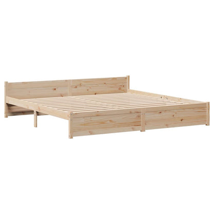 vidaXL Bed Frame with Headboard without Mattress 200x200 cm