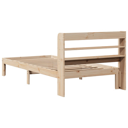 vidaXL Bed Frame with Headboard without Mattress 100x200 cm
