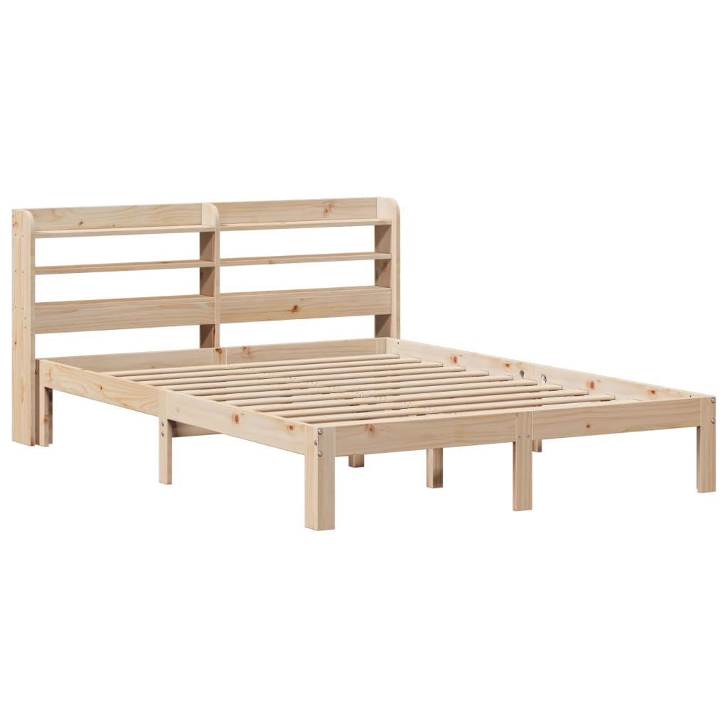 vidaXL Bed Frame with Headboard without Mattress 150x200 cm King Size