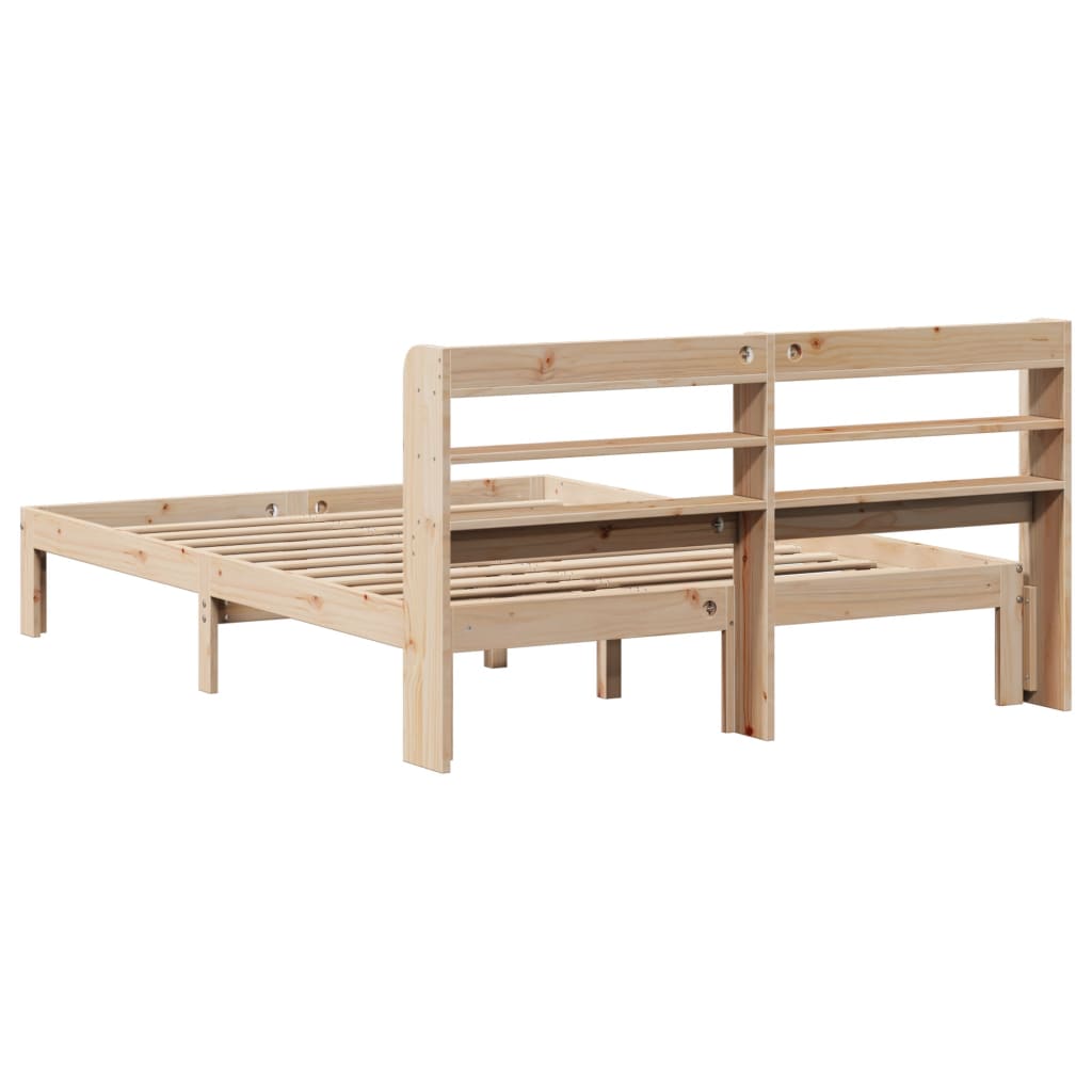 vidaXL Bed Frame with Headboard without Mattress 160x200 cm