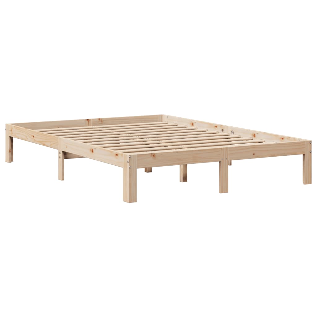 vidaXL Bed Frame with Headboard without Mattress 160x200 cm