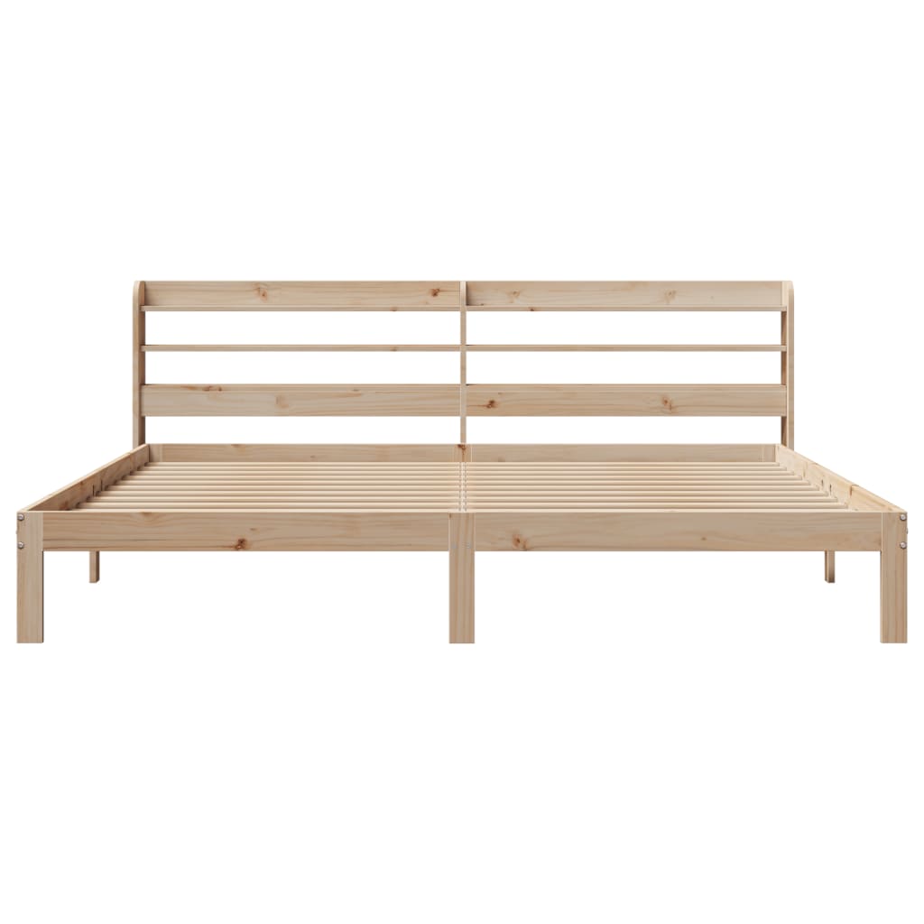 vidaXL Bed Frame with Headboard without Mattress 180x200 cm Super King