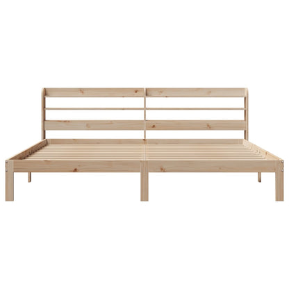 vidaXL Bed Frame with Headboard without Mattress 180x200 cm Super King