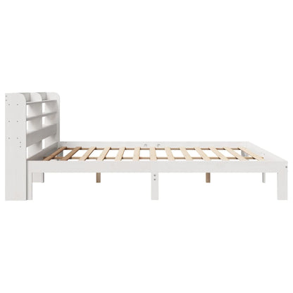 vidaXL Bed Frame with Headboard without Mattress White 180x200 cm Super King