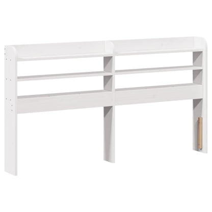 vidaXL Bed Frame with Headboard without Mattress White 150x200 cm