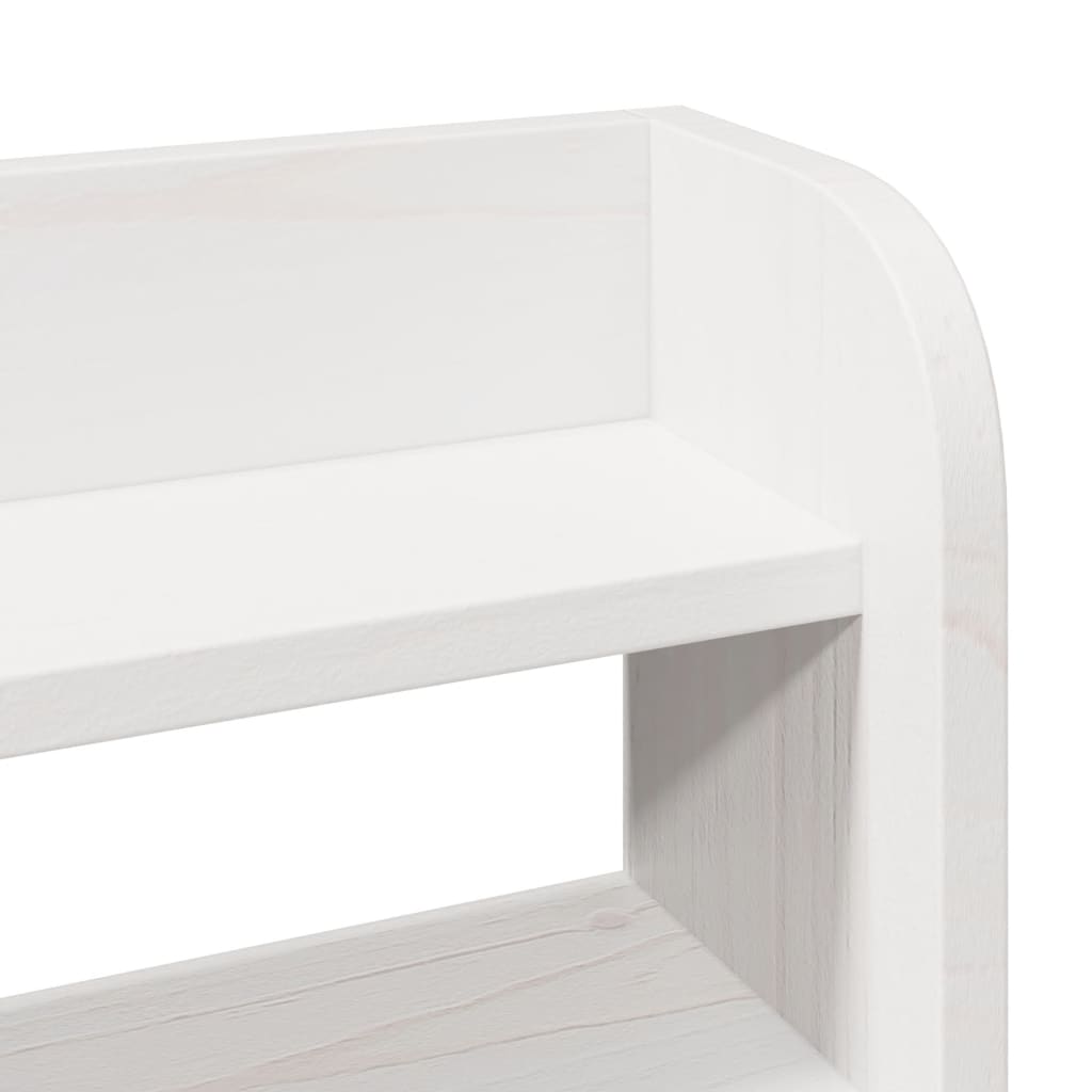 vidaXL Bed Frame with Headboard without Mattress White 150x200 cm