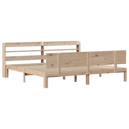 vidaXL Bed Frame with Headboard without Mattress 200x200 cm