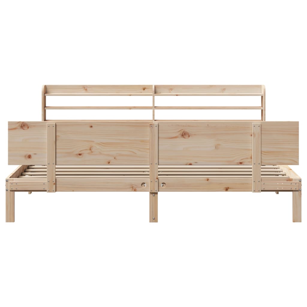 vidaXL Bed Frame with Headboard without Mattress 200x200 cm