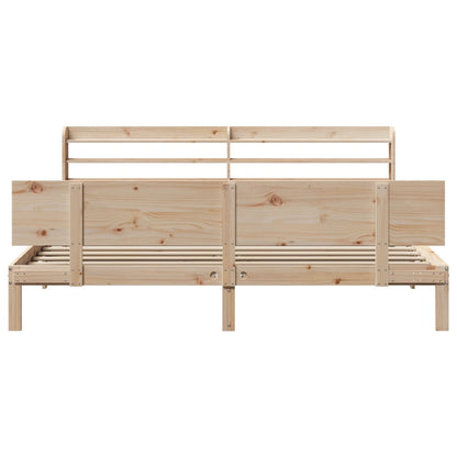vidaXL Bed Frame with Headboard without Mattress 200x200 cm