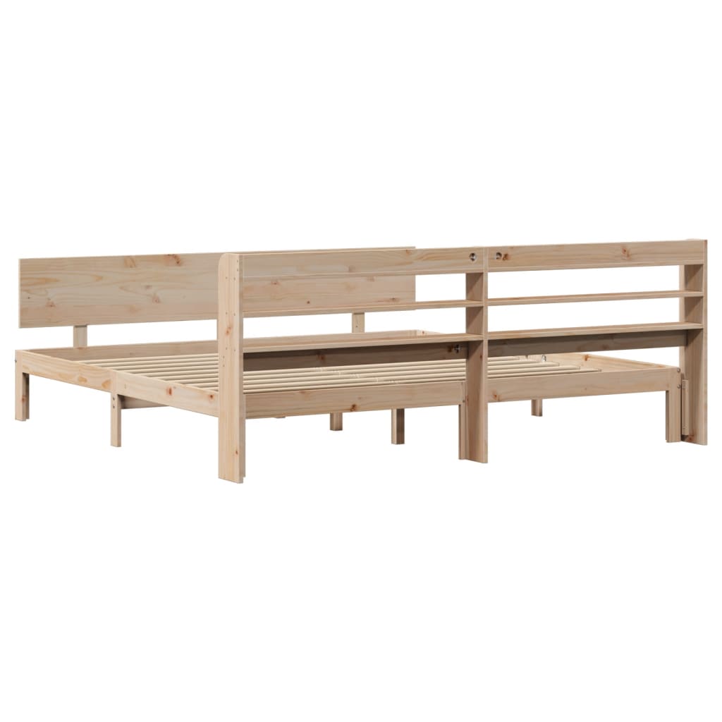 vidaXL Bed Frame with Headboard without Mattress 200x200 cm