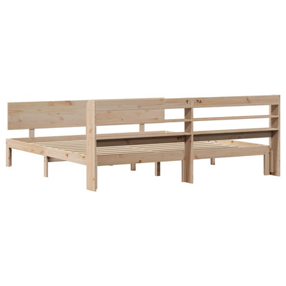 vidaXL Bed Frame with Headboard without Mattress 200x200 cm