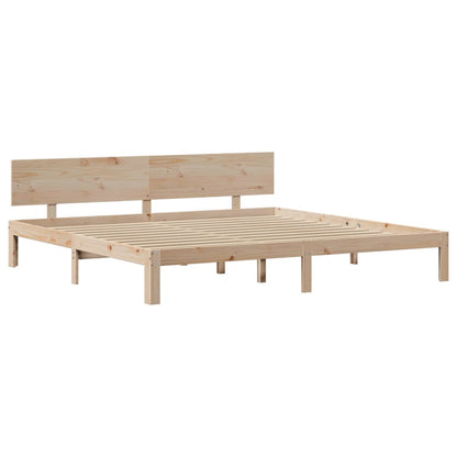 vidaXL Bed Frame with Headboard without Mattress 200x200 cm