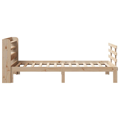 vidaXL Bed Frame with Headboard without Mattress 90x200 cm