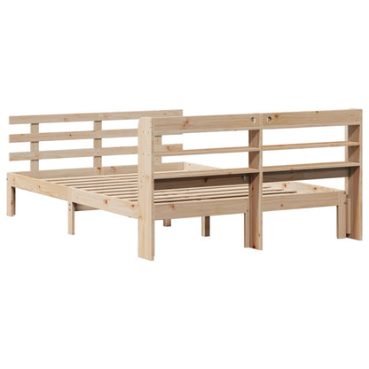 vidaXL Bed Frame with Headboard without Mattress 160x200 cm