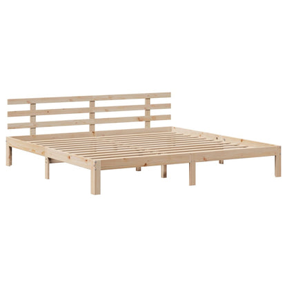 vidaXL Bed Frame | Untreated Pine | Solid Pine Wood | Super King | Bed Frame
