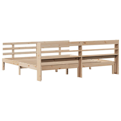 vidaXL Bed Frame | Untreated Pine | Solid Pine Wood | Super King | Bed Frame