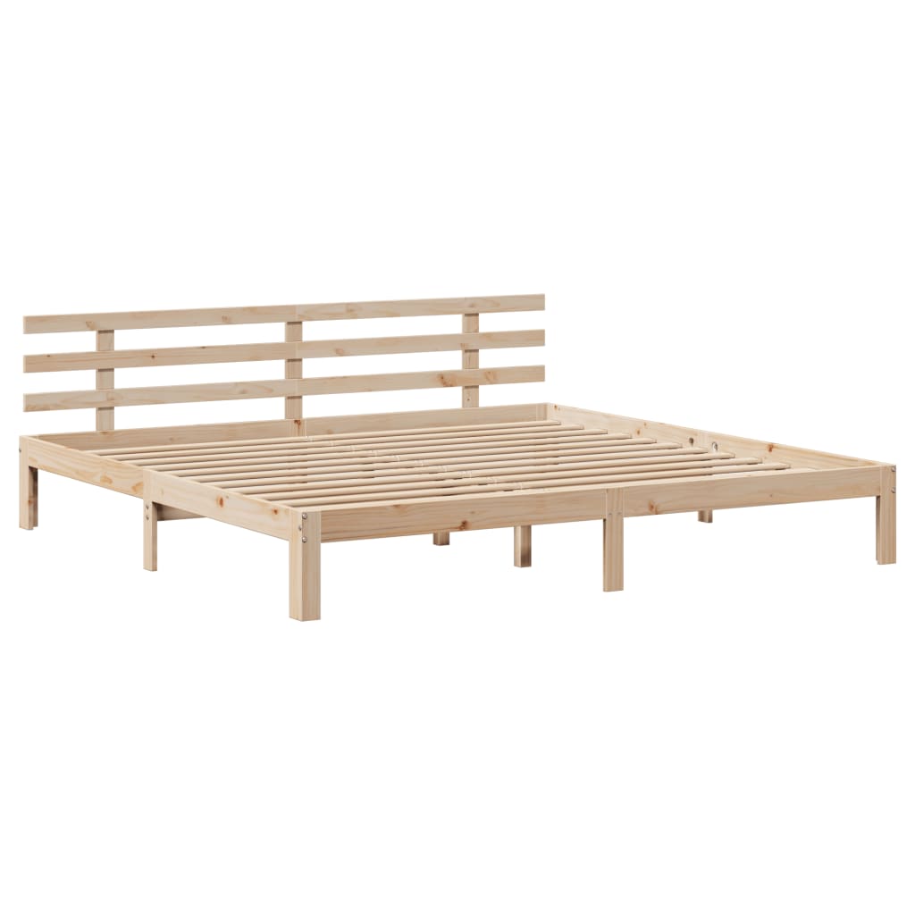 vidaXL Bed Frame with Headboard without Mattress 200x200 cm