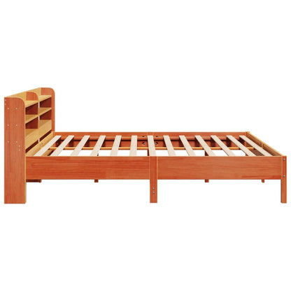 vidaXL Bed Frame without Mattress Wax Brown 200x200 cm Solid Wood Pine