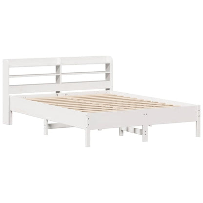 vidaXL Bed Frame without Mattress White 160x200 cm Solid Wood Pine