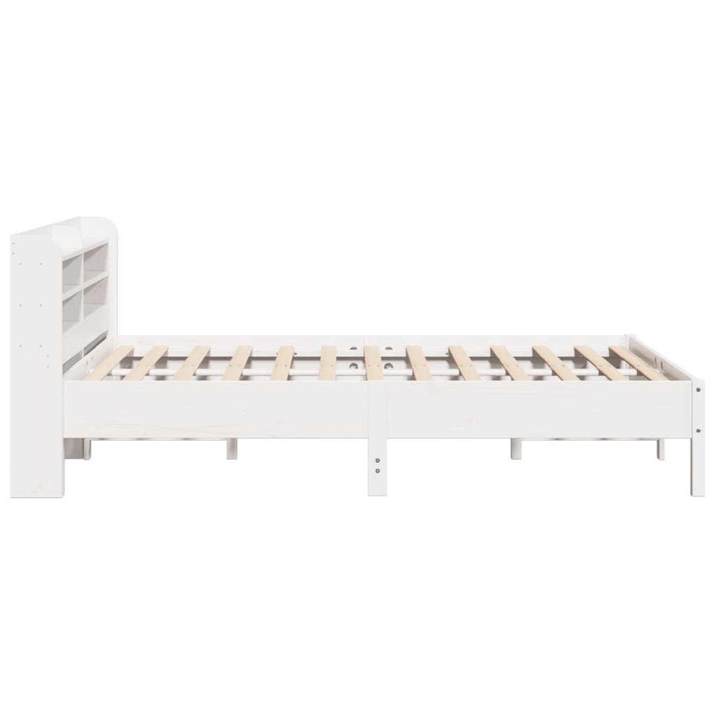 vidaXL Bed Frame without Mattress White 160x200 cm Solid Wood Pine