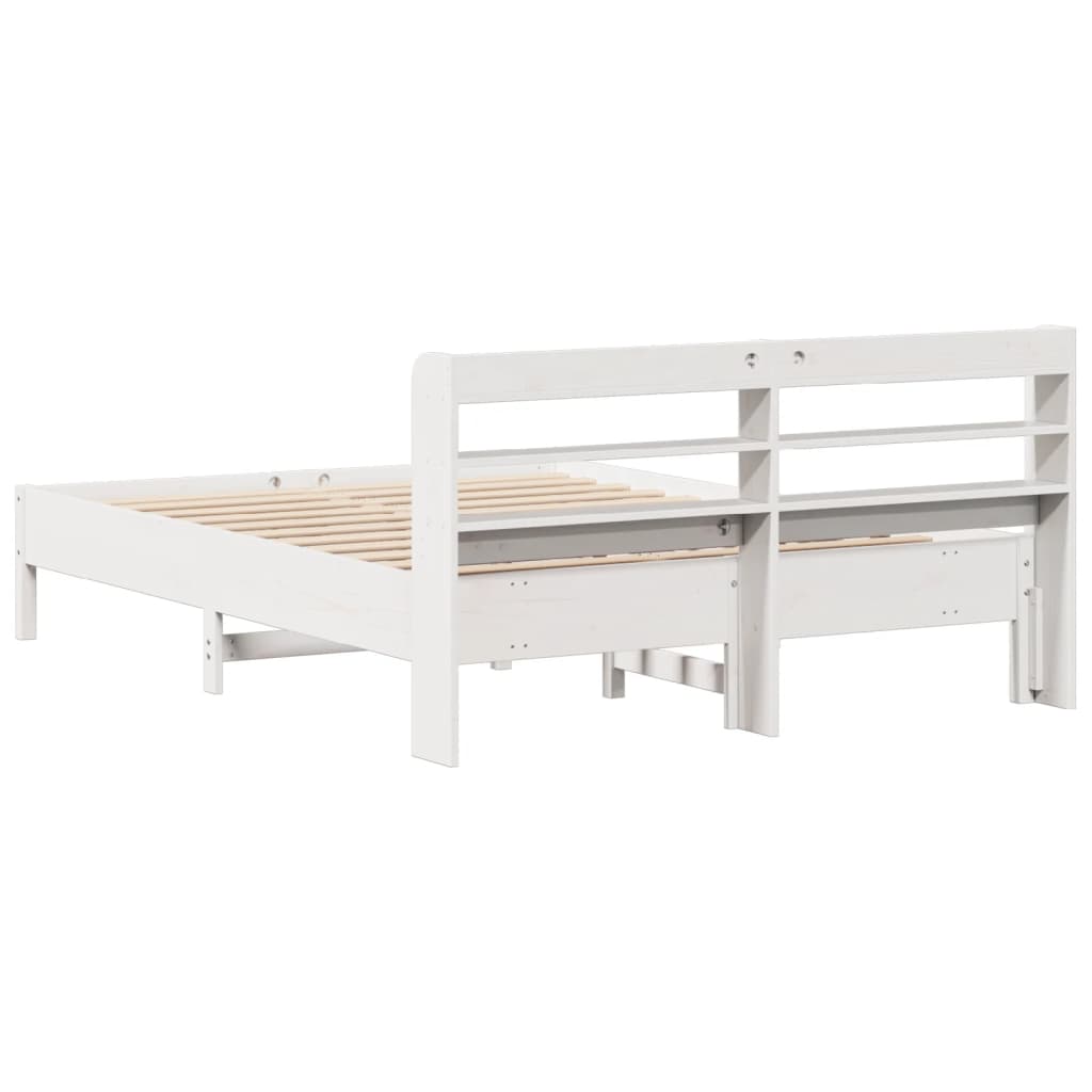 vidaXL Bed Frame without Mattress White 160x200 cm Solid Wood Pine