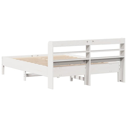 vidaXL Bed Frame without Mattress White 160x200 cm Solid Wood Pine