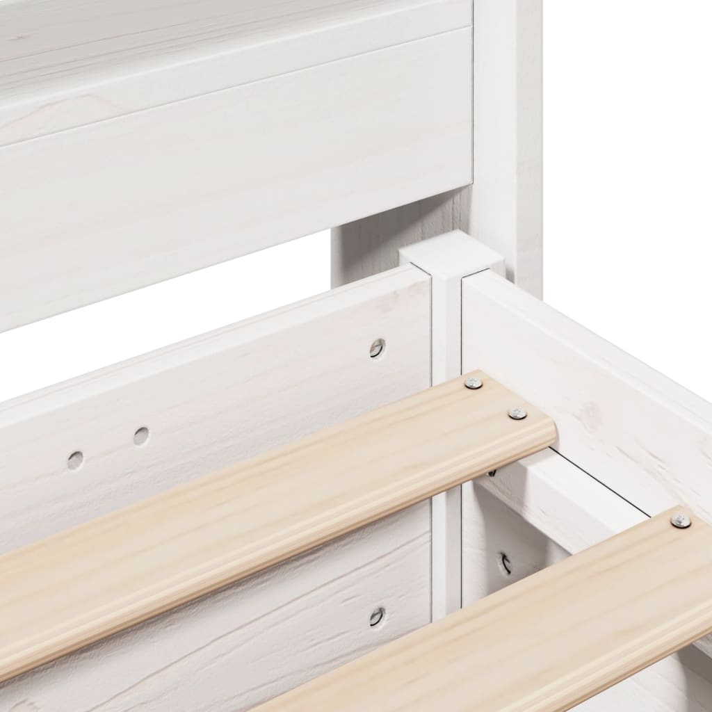 vidaXL Bed Frame without Mattress White 160x200 cm Solid Wood Pine
