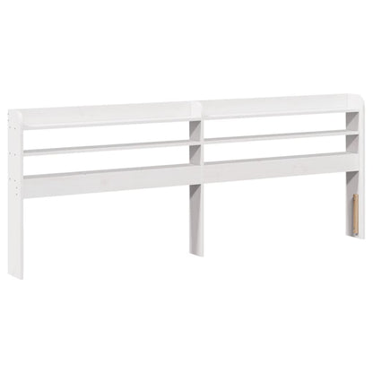 vidaXL Bed Frame without Mattress White 150x200 cm King Size Solid Wood Pine