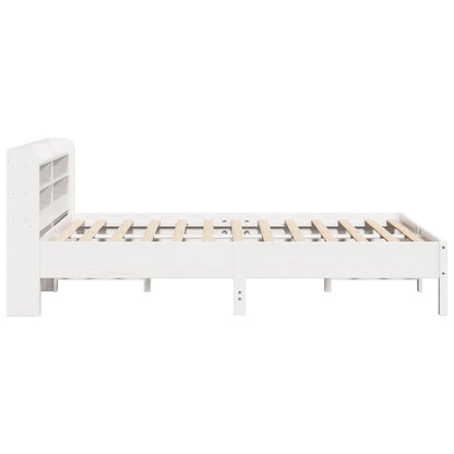 vidaXL Bed Frame without Mattress White 140x200 cm Solid Wood Pine