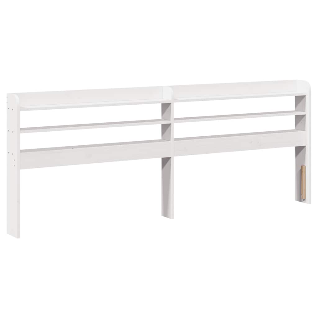 vidaXL Bed Frame without Mattress White 140x200 cm Solid Wood Pine