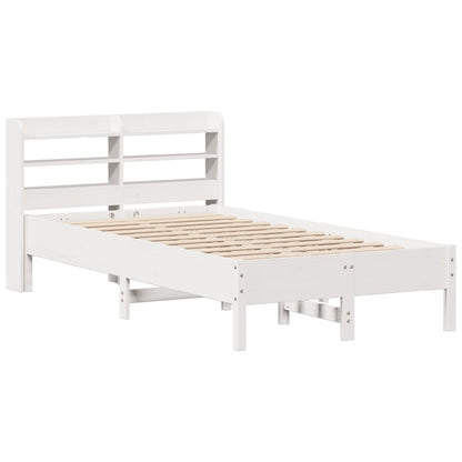 vidaXL Bed Frame without Mattress White 120x200 cm Solid Wood Pine